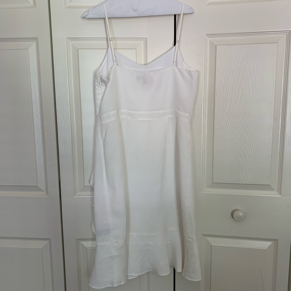 White wrap sundress